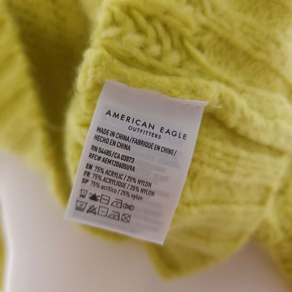 American Eagle Women's Size Small Long Sleeve Crew Neck Knitted Sweater - Picture 7 of 9